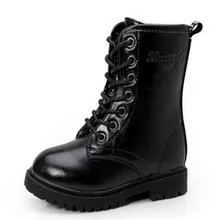 2016Children shoes female child boots autumn and winter child male single martin boots