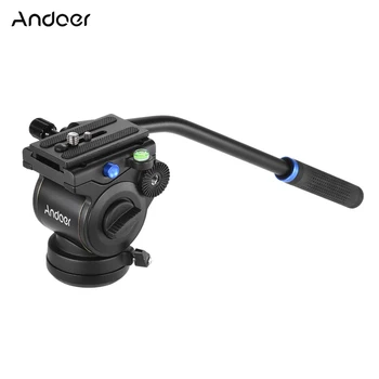 

Andoer Professional Photography Video Head With Quick Release Plate for Canon Nikon Sony DSLR Camera Tripod Monopod Slider Rail