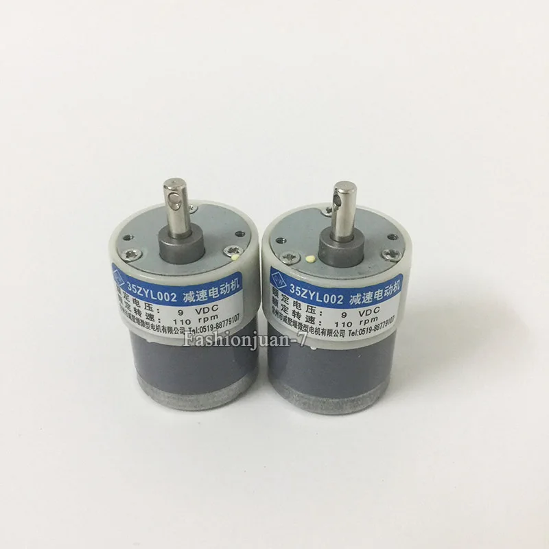 

Wholesale 100PCS/LOT 35ZYL002 Slow Down Motor, Reduce Motor 9V DC 110 RPM Gear Motor Universal Electric Motor,for DIY Parts