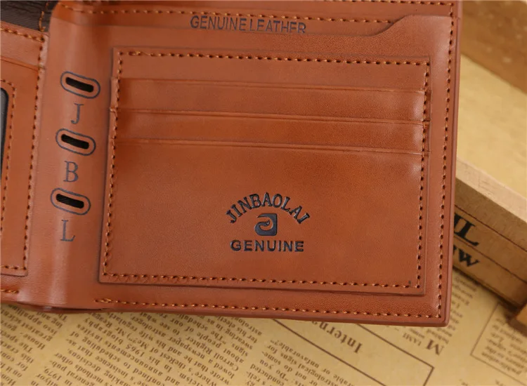 Маленький тонкий кожаный мужской кошелек от известного бренда, мужской клатч с отделением для денег, Portomonee Walet Cuzdan Vallet Perse