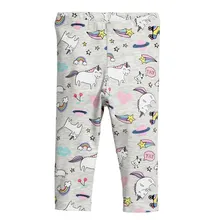 Girls Leggings Baby Girl Clothes Unicorn Straight Pants Cotton Kids Trousers Print Flower Skinny Children Leggings for Girls girls jeans 2018 cartoon cat plus size baby girls pants slim skinny kids leggings cotton casual children girls clothes 2507b