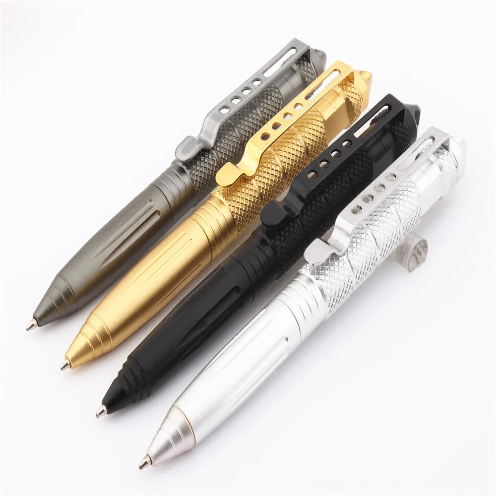 

High quality Metal Tactical defense pen School student office Ballpoint pens New