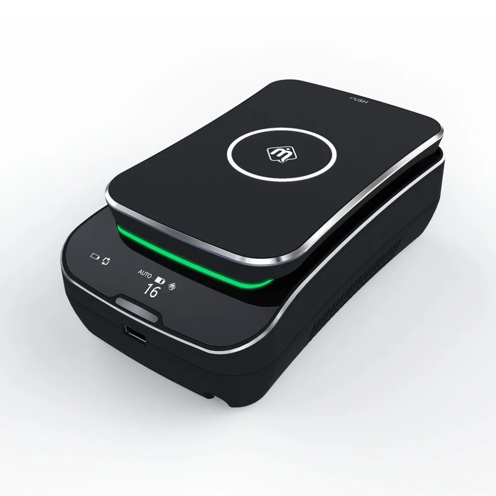 

T02 Portable Wireless Charging Smart Air Purifier Car Cigarette Smoke Air Purifier with Wireless Mobile Charger