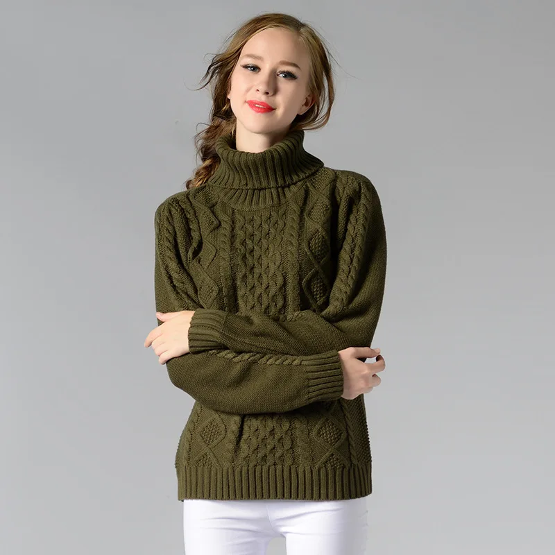 S Tops Black gray wine Knit Pullover Black L Red Spring Blue S007 Sleeve Gray Green Turlteneck Full green Winter Wine white Navy White Women M Vintage dark Sweater xa0FwCvvq