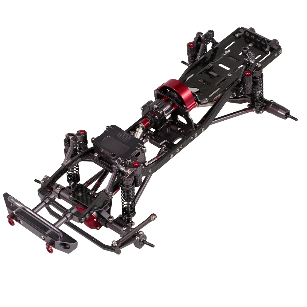 

RC Parts 1/10 RC Car Frame Kit CNC Aluminum for AXIAL SCX10 RC Crawler Climbing Car DIY