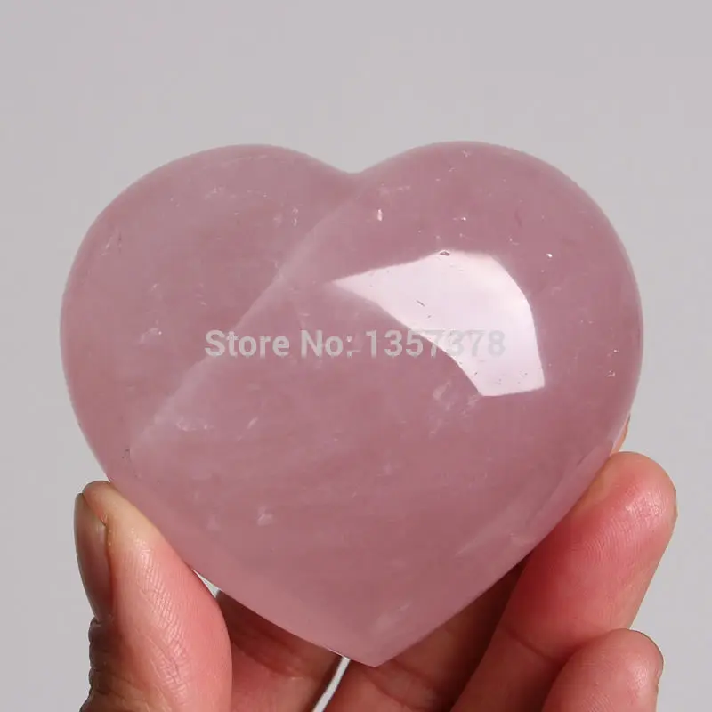 

huij 00381 Natural Rose Quartz Crystal Heart Healing Bronze Statue