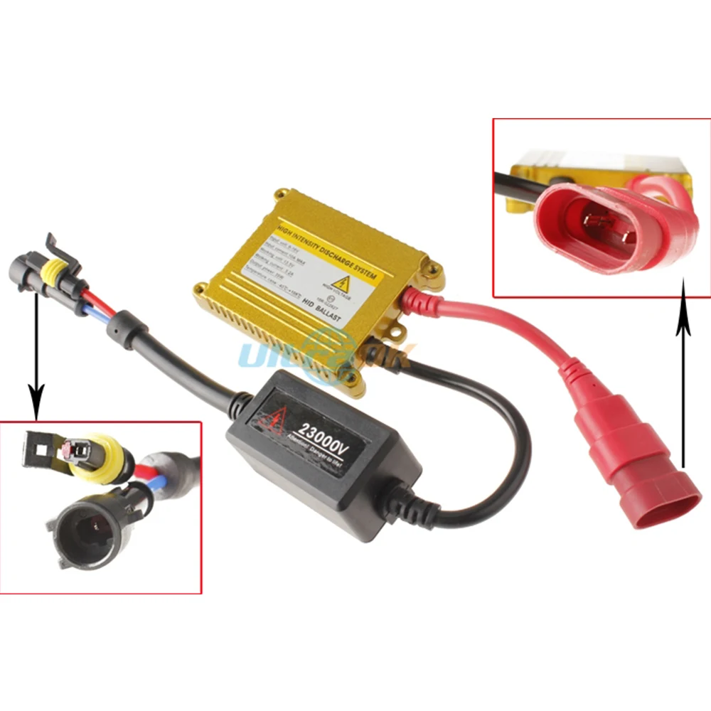 

35W Slim HID ballast Digital Xenon ballast blocks ignition electronic ballast Replacement for H1 H3 H7 H13 9006 D2R D2S