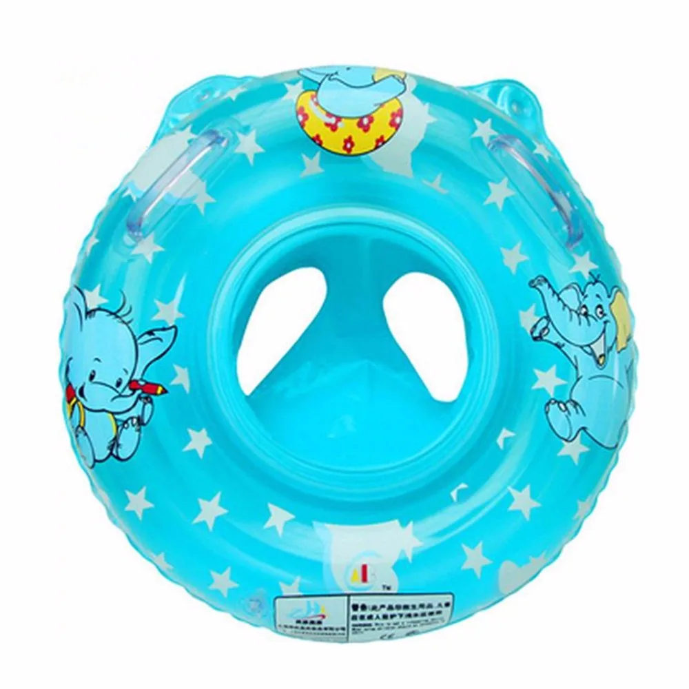 2Colors Baby Swim Float Ring Cartoon Elephant Inflatable Safety Seat Circle Toddler Floating Ring Children Swimming Accessories