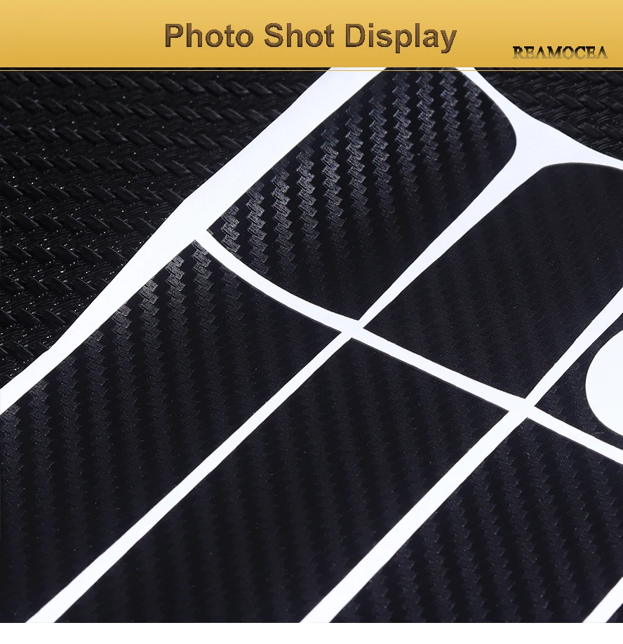 Reamocea Carbon Fiber Car Door Handle Sticker For Ford Focus 2012 2013 For Focus Hatchback 2006 - 2010 Escape Kuga 2013 (10)