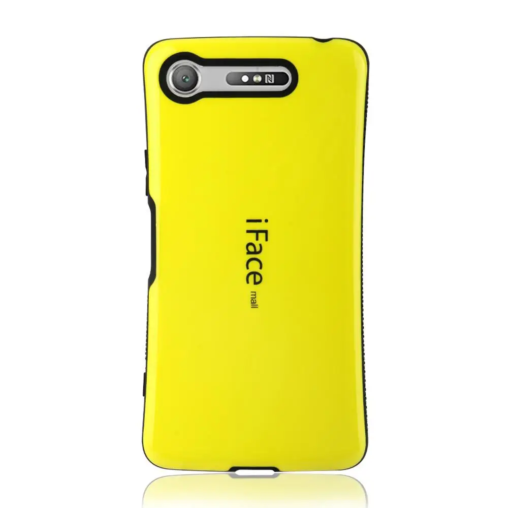 YeeSite iFace Mall сверхпрочный чехол для sony Xperia XZ1 XZ2 XZ3 Compact Premium ударопрочный задний Чехол Жесткий чехол для телефона - Цвет: Цвет: желтый