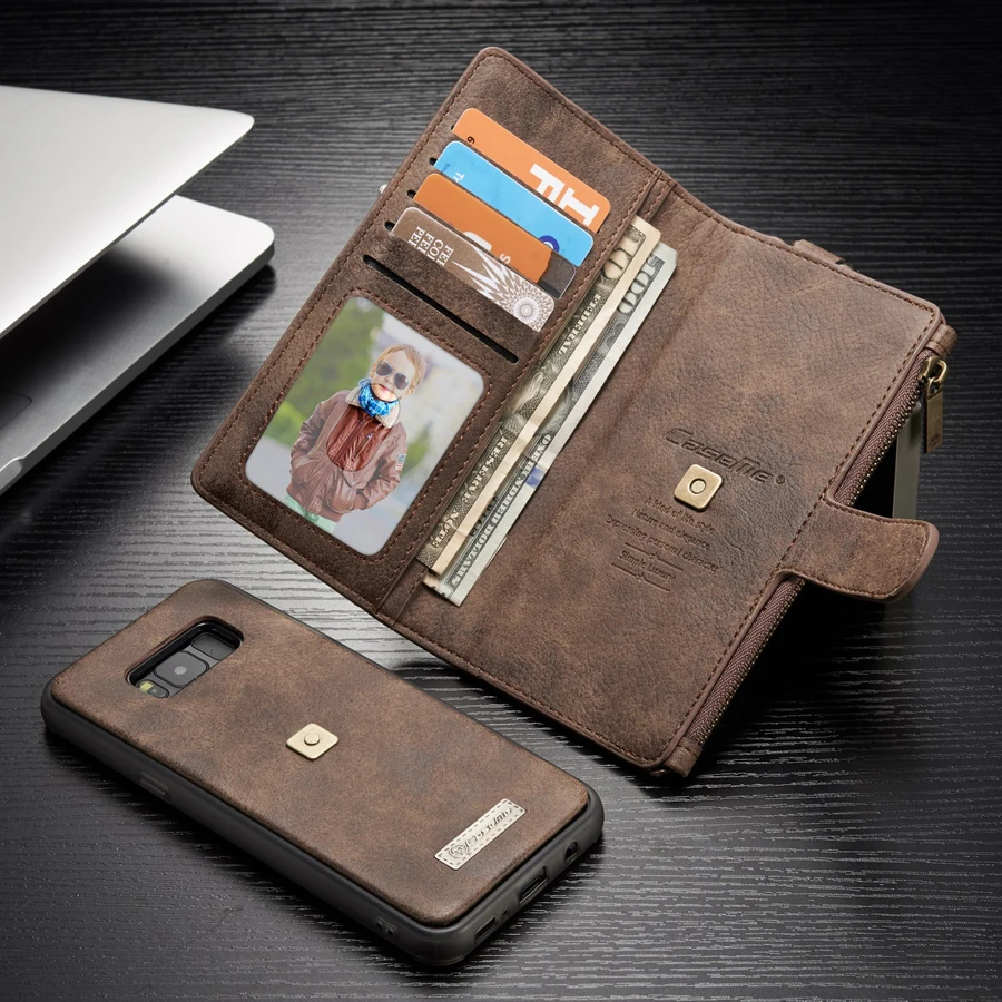bilder für Original multifunktions-leder wallet phone cases für samsung galaxy s8 case für samsung s8 plus case abdeckung reißverschluss geldbörse tasche bilder für Original multifunktions-leder wallet phone cases für samsung galaxy s8 case für samsung s8 plus case abdeckung reißverschluss geldbörse tasche