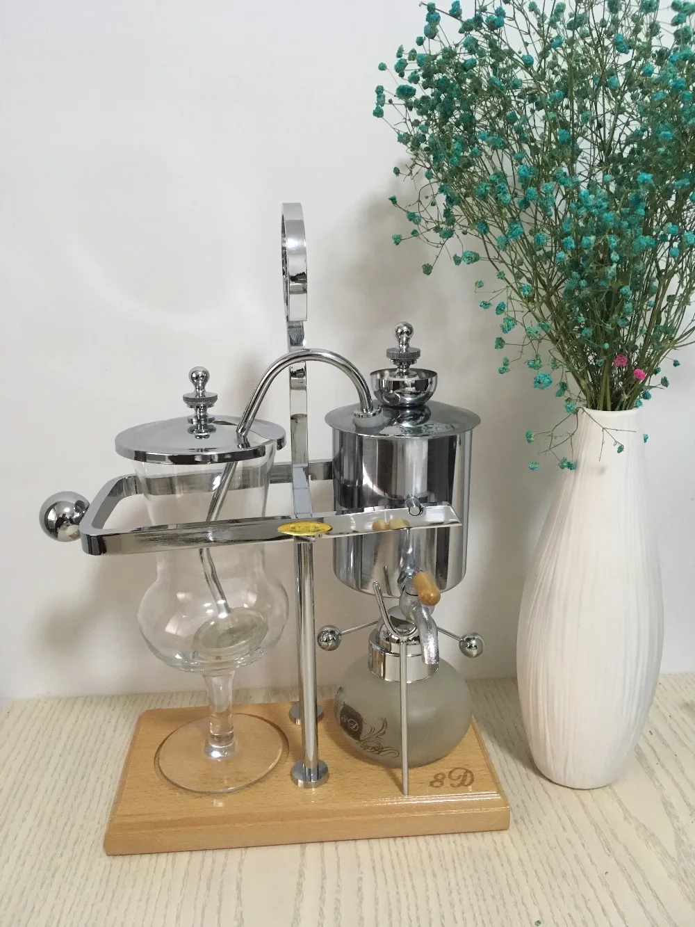 Buy Luxury Silivery Balancing roayl syphon coffee