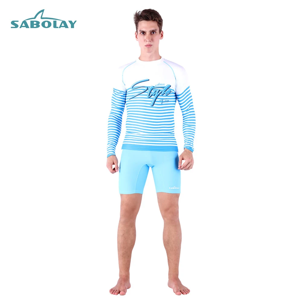New Sabolay Men Long sleeved Swimwear Prevent Jellyfish sunscreen surf