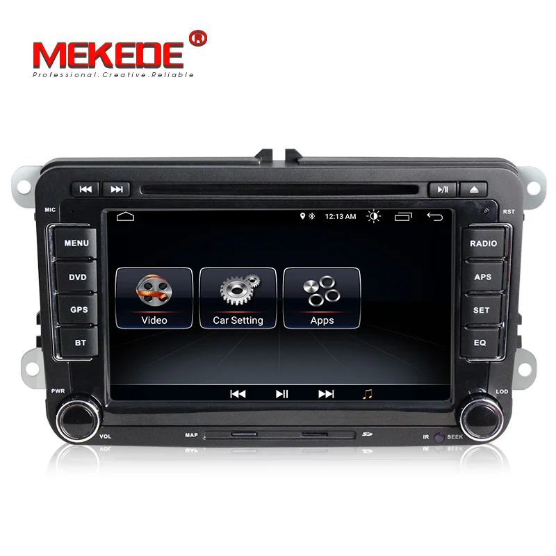 Best Android 9 Car DVD GPS Navigation 1024*600 Quad Core for VW Volkswagen Skoda POLO GOLF 5 6 PASSAT JETTA TIGUAN TOURAN Caddy 2