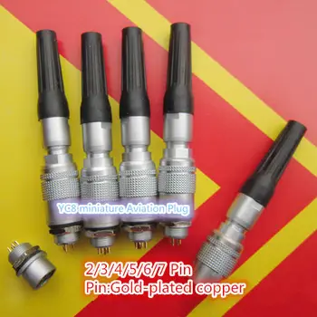 

1PCS AP049 YC8 2/3/4/5/6/7Pin 8mm Male & Female Connector miniature Aviation Plug M8 Circular Socket+Plug Free shipping