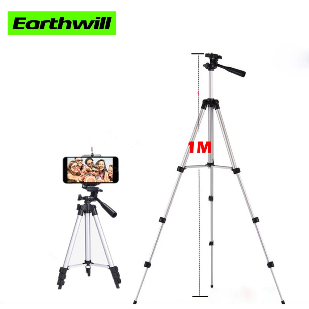 

Portable digital camera tripod three single micro mobile phone camera monopod camera tripod send clip