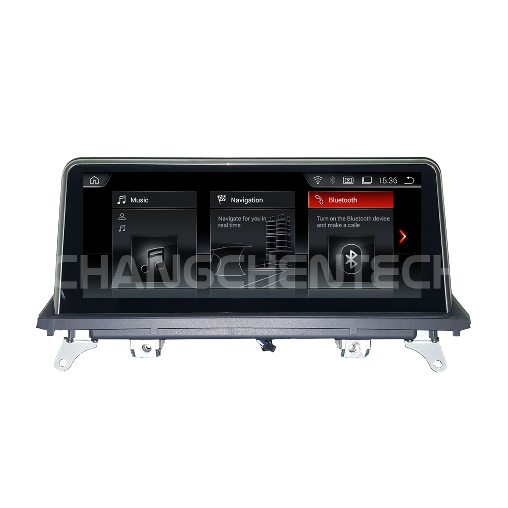 Clearance New Come Android 9.0 4G ram Black Screen for BMW x5 x6 E70 E71 CIC Built-in CarPlay Function Bluetooth WiFi Car GPS Multimedia 4