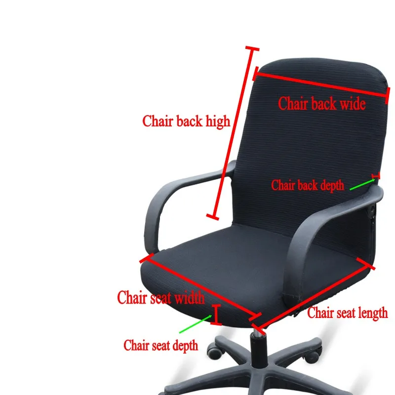 Details about   Office Chair Cover Stretch Rotating Computer Slipcovers Elastic for Melaluxe New 