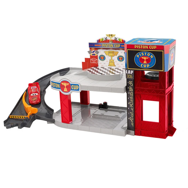 

Disney Pixar Cars Cars 3 DWB90 Lighting McQueen Piston Cup Race Track Parking Toys Birthday Christmas Gifts For Kids Cars Toys