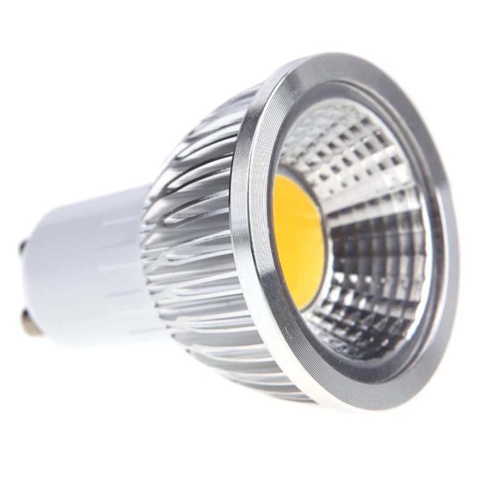 LED Light GU10 3W COB Energy saving projector bulb warm white 85 265V