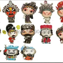 Металлический винтажные декоративные миниатюрные фоторамки Рождественские Подарки Китайская Пекинская опера голова куклы с коробками 3 шт./упак