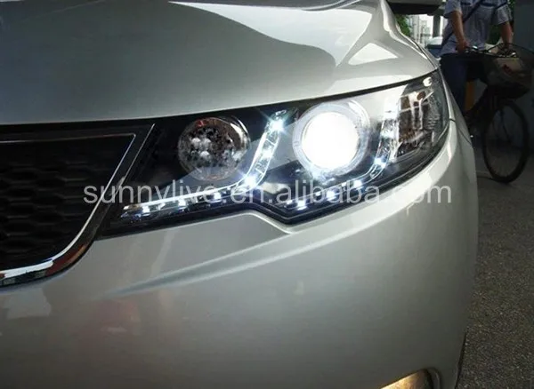Для Kia Forte Cerato led halo передний светильник 2009-2013 V1