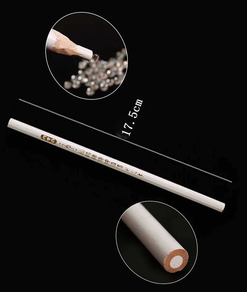 QIAO 5/10 pcs/packs Nail Art Rhinestones Gems Picking Crystal Tool Wax Pencil Pen Picker Clothing Decoration Tool sewing rhinestones