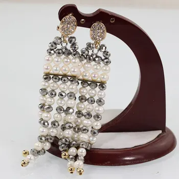 

Deft Design Pearl Earrings Silver Crystal Beads and Pearls Pendant Earrings Fashion Women Birthday Gift Free Shipping PJW273