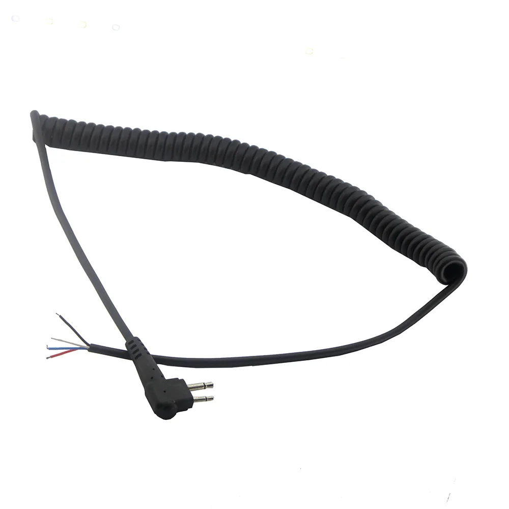 

2 pc DIY 2pin 4 Wire Speaker MIC Cable Spring line For Motorola GP88S GP3688 GP2000 PMMN4013A