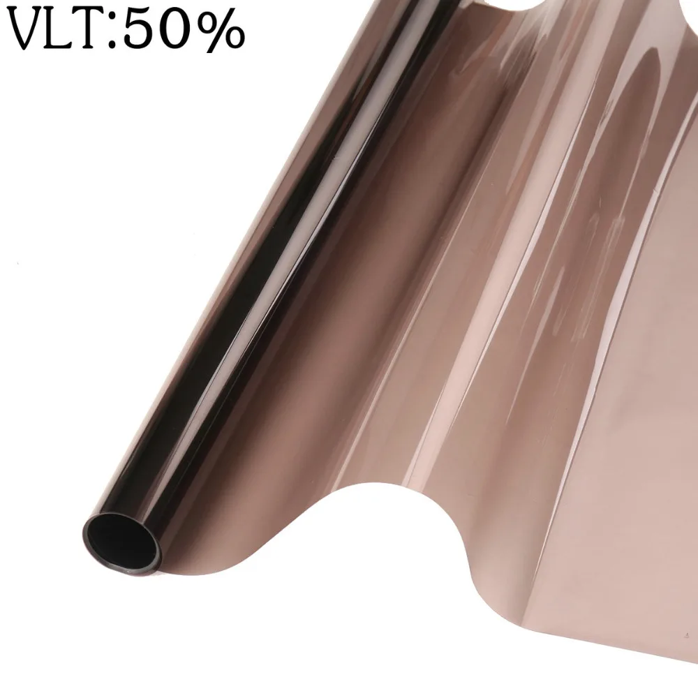 50 см x 300 темно черная пленка для окна автомобиля VLT 50% рулон 1 слойный