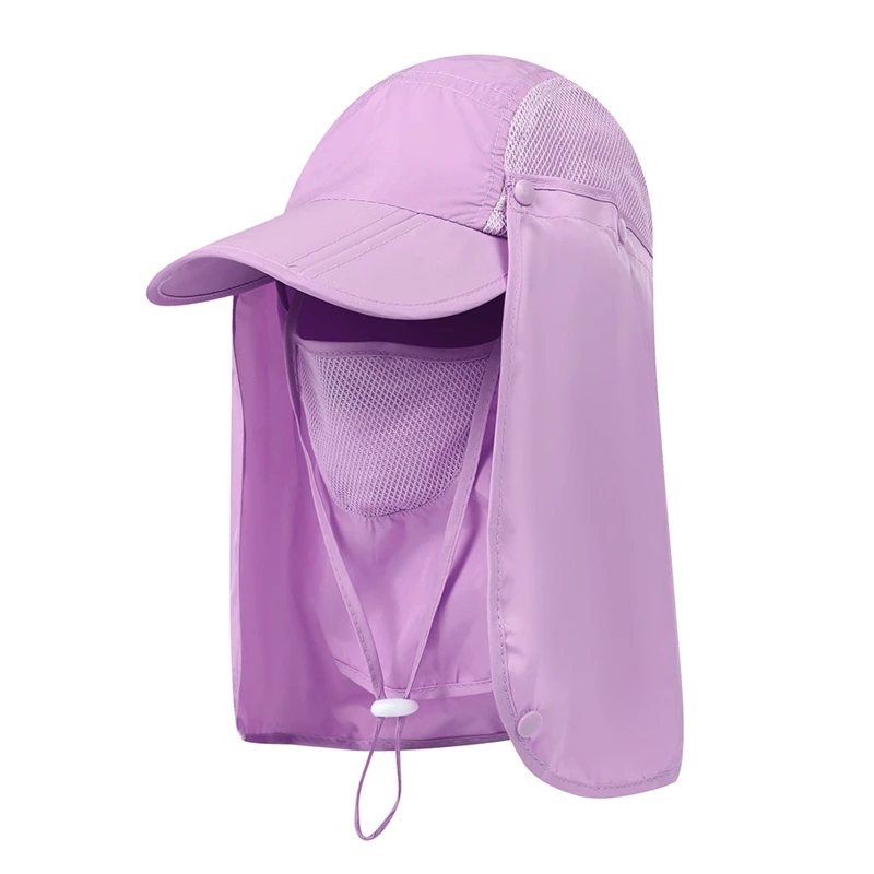 

360 Degree Sunshade UV Protection Caps Quick Dry Outdoor Flap Packable Foldable Face Mask Ear Neck Cover Sportswear Accessories