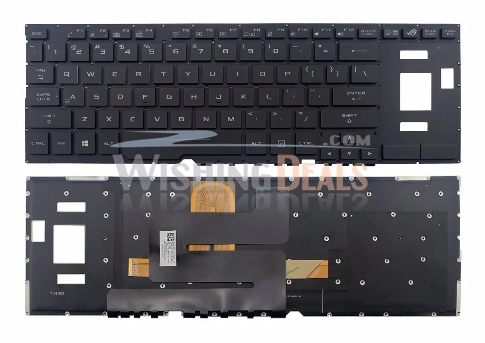Новая клавиатура для Asus ROG GX501 GX501VI GX501VIK GX501VS GX501VSK 0KNB0-6617US00 США черная с подсветкой |
