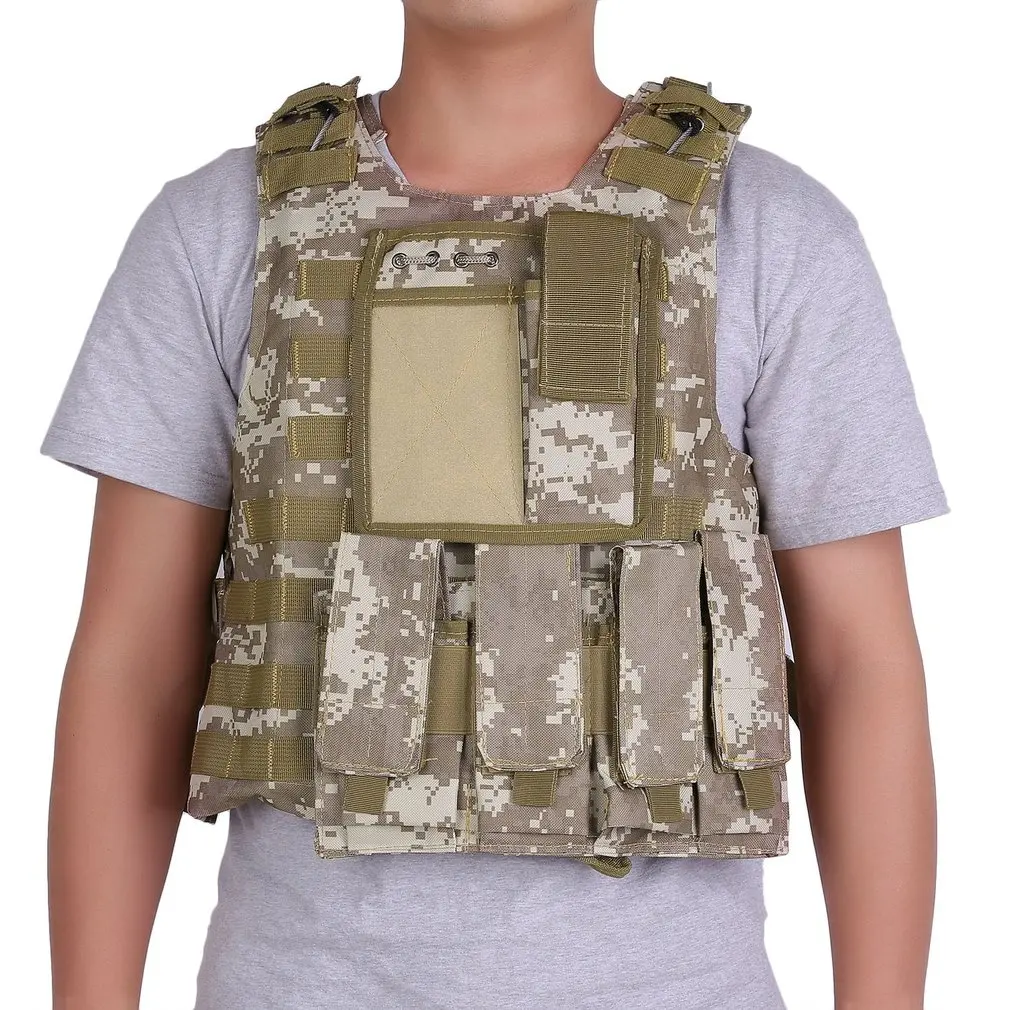

OUTAD US Stock Army Tactical Military Hunting Molle Combat Assault Carrier Vest Adjustable Top Outdoor Game Equipment