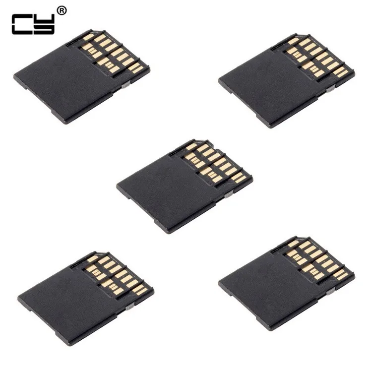 

5pcs Micro SD TF to SD Card Kit Mini Adaptor Low Profile for Extra Storage Macbook Air / Pro / Retina Black