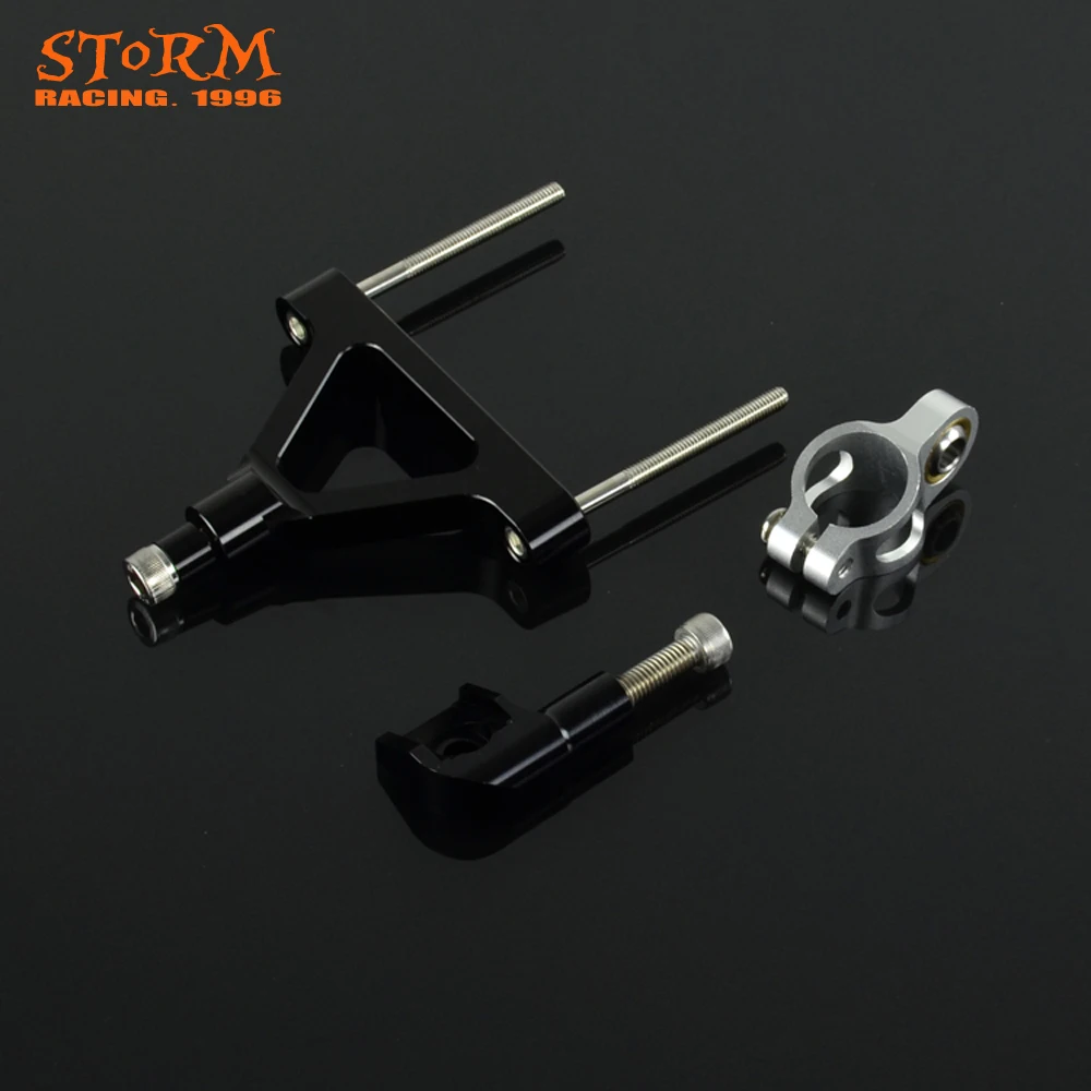 Aluminum Steering Damper Stabilizer Mounting Bracket Adapter Set For Kawasaki ZX6R ZX-6R ZX 6R 2007 2008 | Автомобили и мотоциклы