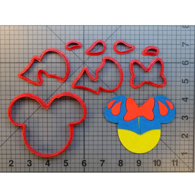 

Mouse Design Cookie Cutter Set Custom Made 3D Printed Fondant Cupcake Cutter 2-5.5 inch Baking Accessories Jasmine Cutter