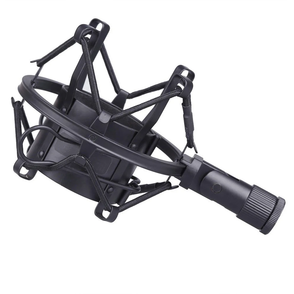 

HOT-miniphone Shock Mount 50MM For 48MM-54MM Diameter Condenser Black Microphone bracket