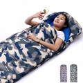 AOTU Ultra-light Portable Polar Fleece Sleeping Bag Ultralight Spring Winter Sleeping Bag Liner for Camping Travel with Carry