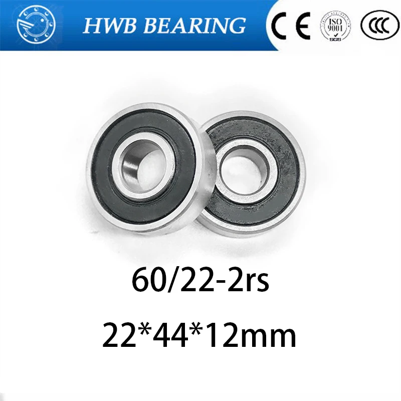 

Free Shipping 22*44*12mm 60/22 2rs ball bearing 60/22-2rs