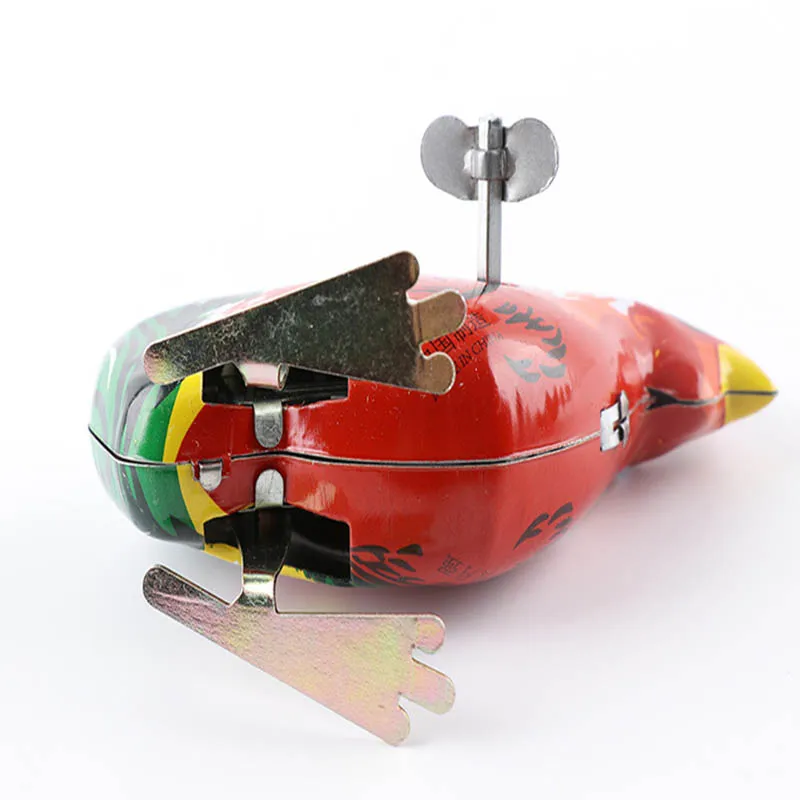 Hot Children's Classic Tin Clockwork Toy Jump Frog Old Hen Mouse Children's Classic Building Block Toy Boy Education jm79