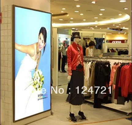 

Wall mounted lightbox for advertising,single side and snap frame