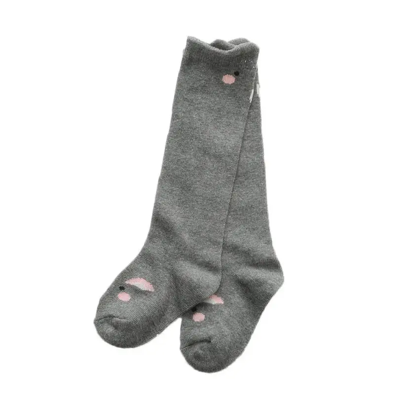 Милые носки для маленьких девочек и мальчиков с рисунками животных из мультфильмов; теплые мягкие детские носки; 15 - Цвет: gray sock
