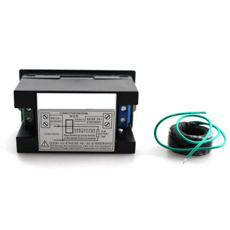 AC 200 450V 0 100A 5 в 1 Цифровой вольтметр переменного тока Амперметр измеритель