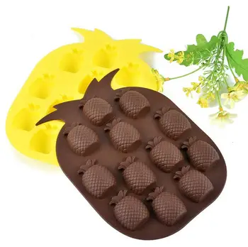 

Free shipping Wholesale Ice Cream Tools Brand New Ice Maker Mould Bar Party Drink Ice Tray Pineapple Shape Ice Cube Freeze Mold