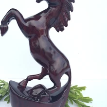 Настоящая троянская лошадь резные деревянные украшения фэн шуй конь украшения из дерева красное дерево Madaochenggong 12 студентов Chaumat