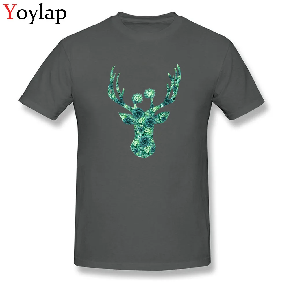 Cactus Flowers Deer Head_carbon