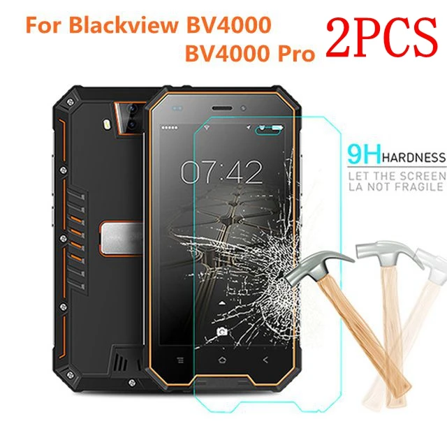 

2PCS Original Full Glue Tempered Glass For Blackview BV4000 Screen Protector protective film For Blackview BV4000 Pro Glass