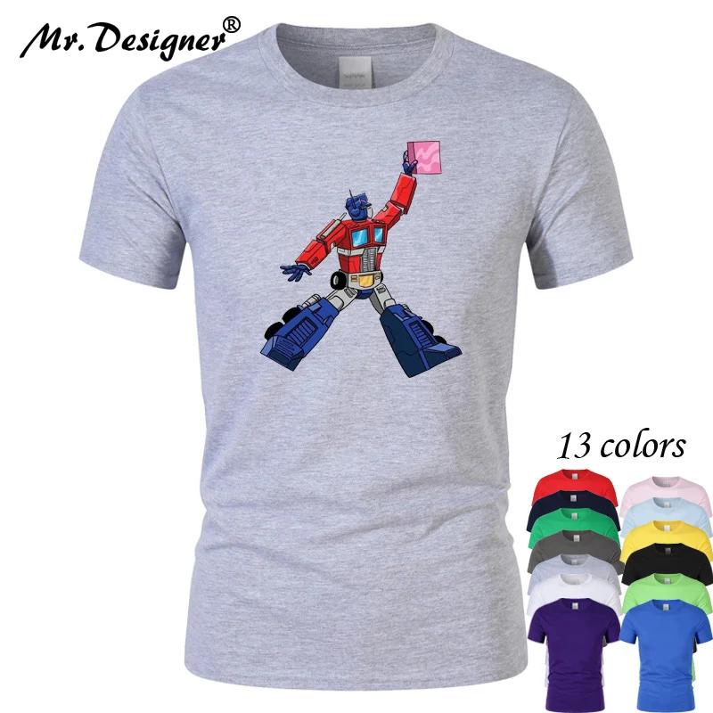 

2019 New Transformers Skyreach pillar jordan T shirt men women Brand Clothing Hip Hop Print High Quality Short Sleeve CT04071
