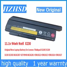 11,1 v 94wh 9 ячеек X230 ноутбук Батарея для lenovo Thinkpad X220I X220 X230I 0A36307 42T4940 0A36281 45N1022 45N1023