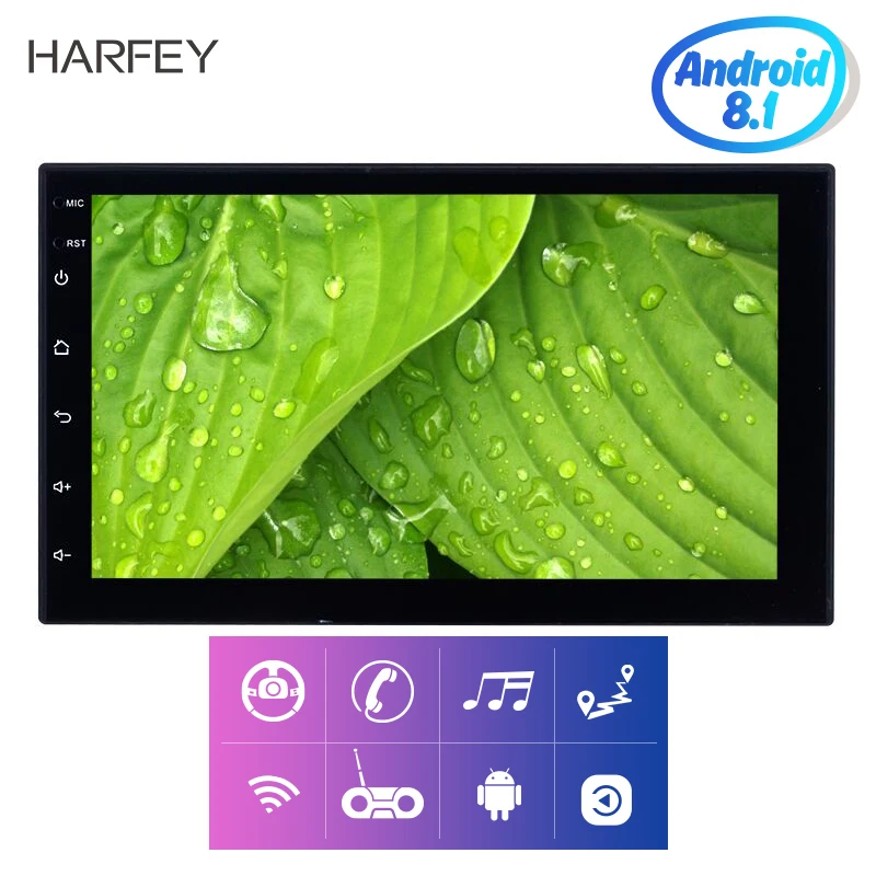 Универсальный автомобильный монитор Harfey Android 8 1 7 дюймов 2Din радио GPS